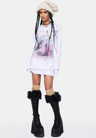 My Fiery Friend Hooded Dress