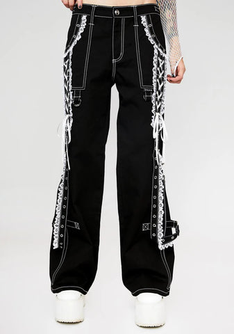 Lace Dark Street Pants