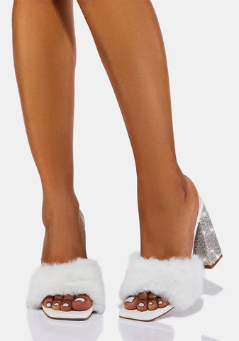 Silver Pretty In Bling Heels