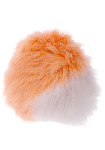 Split Personality Fluffy Pom Keychain