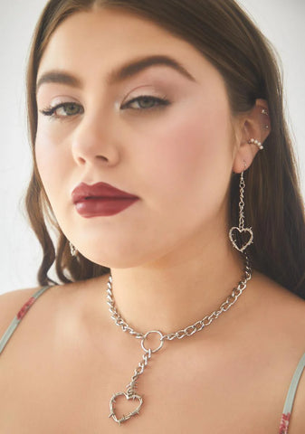 Love Warnings Chain O-Ring Choker