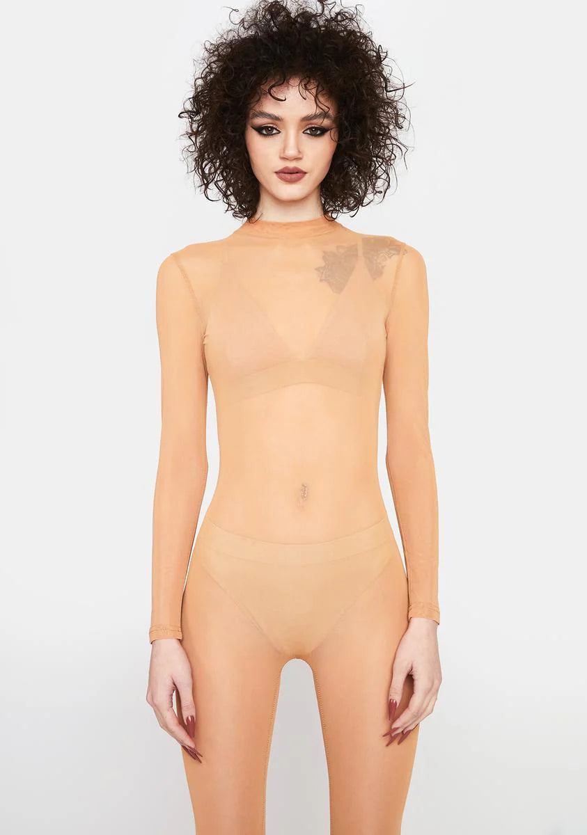 Birthday Suit Sheer Catsuit
