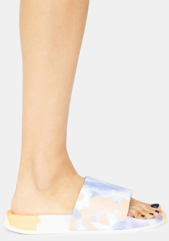 Fig Cloudless Sky Tie Dye Slides