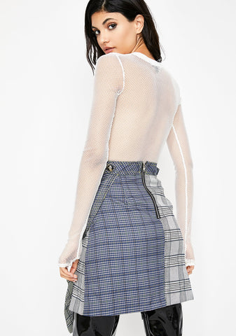 Style Maven Plaid Skirt