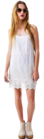 Valley of Flowers Lace Tunic - Black