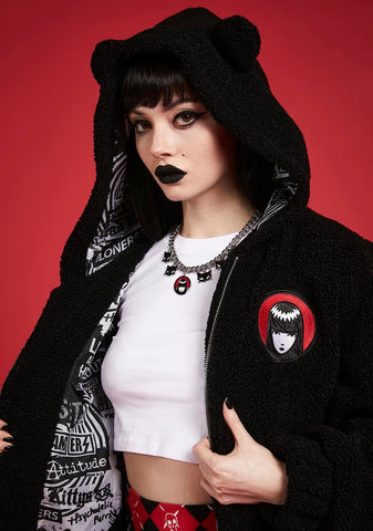 Don't Bother Meow Faux Fur Coat