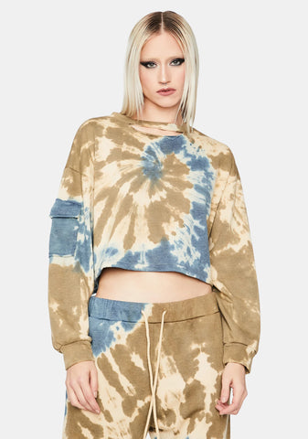 Hope You're Happy Tie Dye Sweatshirt