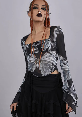 Into The Shadows Crop Top