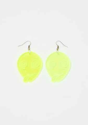 Extra Space Alien Earrings