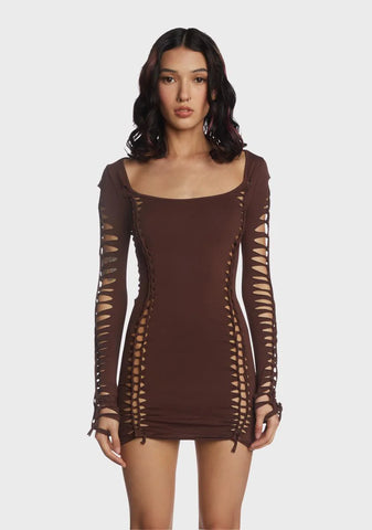 Sepia Alternative Spells Cut-Out Dress