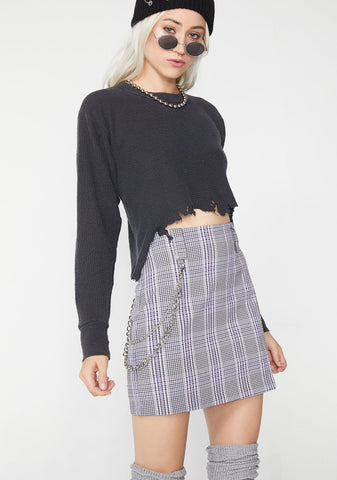 Royal Xxxtra Credit Plaid Skirt