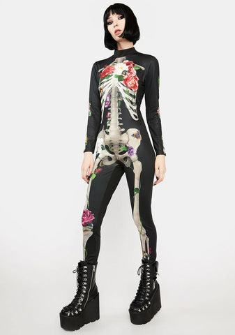 Blooming Bones Catsuit Costume