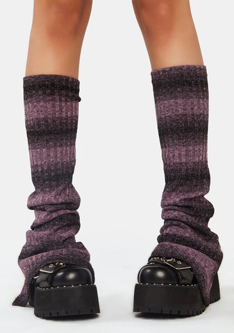 Daily Striped Leg Warmers