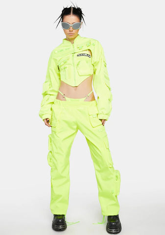 Neon Yellow Tactical Bandana Top