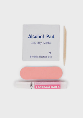 Ride The Rainbow Coffin Shaped False Nails