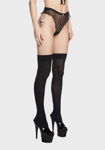 Heartless Mesh High Leg Cheeky Panty
