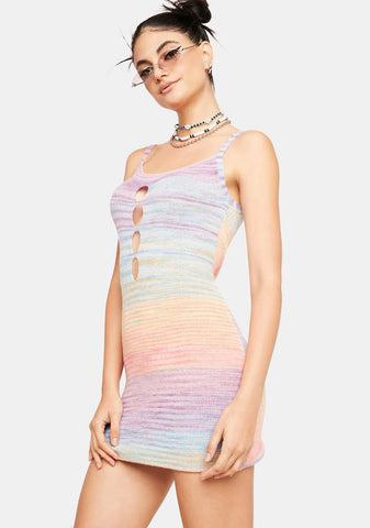 Perky Status Ombre Mini Dress
