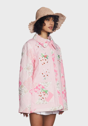 Extra Serving Quilted Shacket