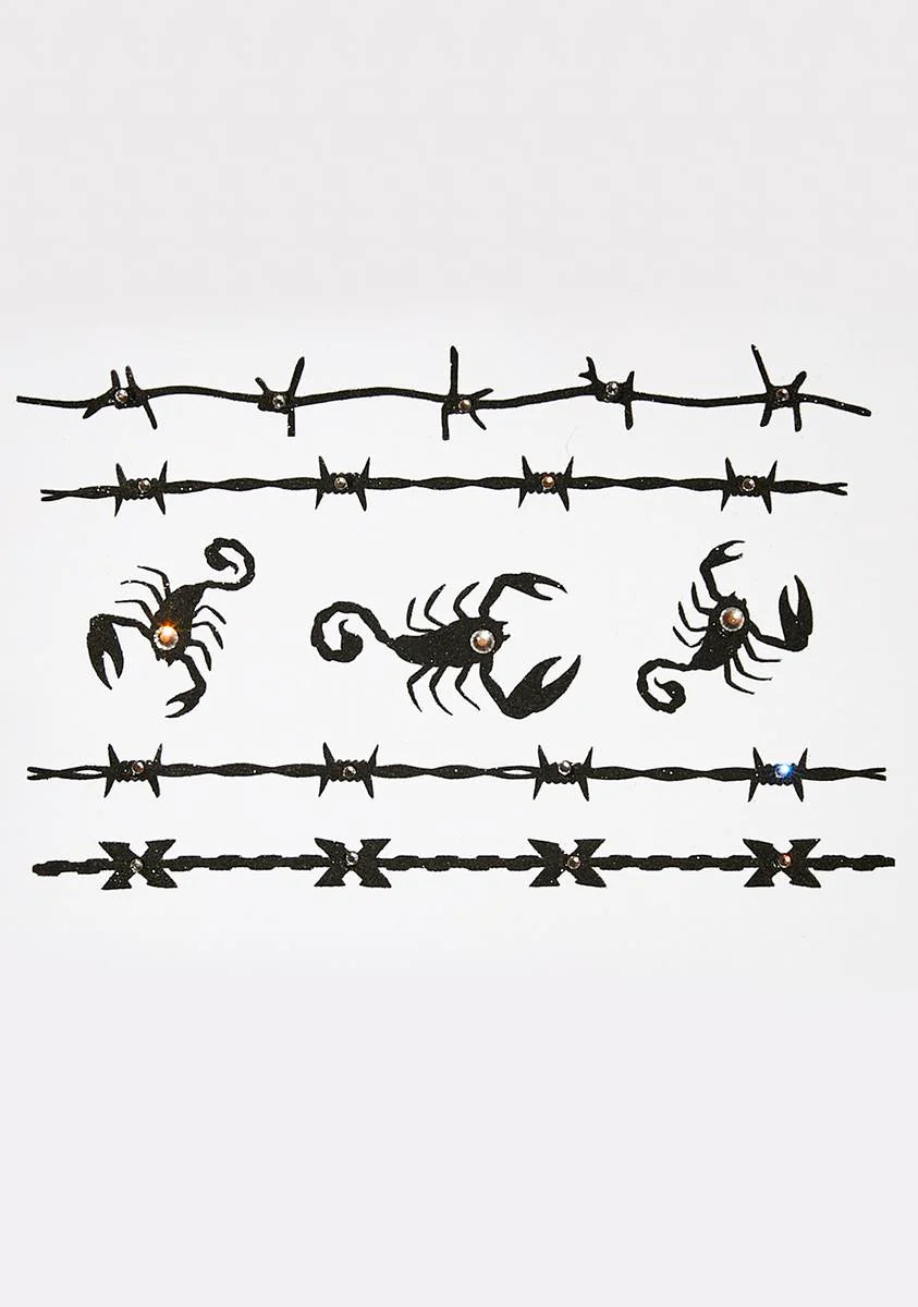 Spiky Intentions Face And Body Stickers