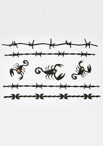 Spiky Intentions Face And Body Stickers