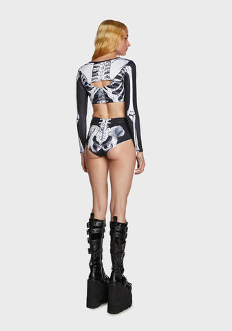 Skeleton Surf Bikini Set