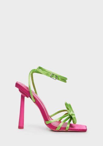 Love Games Satin Heels