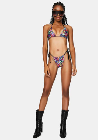 Rainbow Butterfly Kini Set