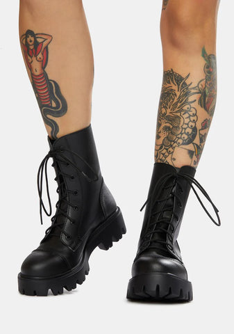 Vinca Vegan Leather Boots
