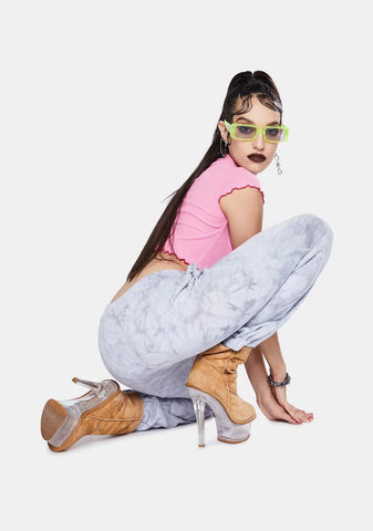 Blue Tie Dye Stay Home Joggers