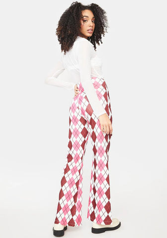 Sweet Could Be The One Argyle Pants