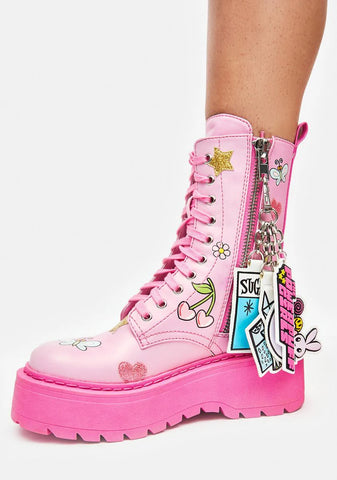Always Sugar & Spice Combat Boots
