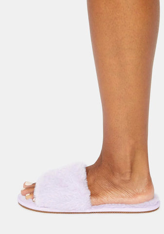 Magic Fluff With Me Fuzzy Slipper Slides