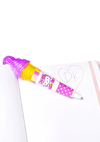 Light-Up Ice Cream Pen - Purple