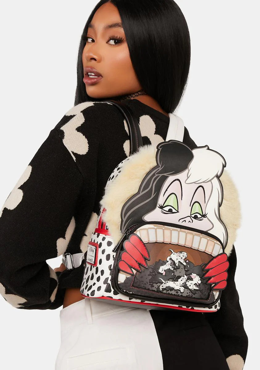 101 Dalmatians Cruella De Villains Scene Mini Backpack