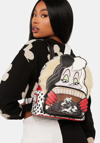 101 Dalmatians Cruella De Villains Scene Mini Backpack