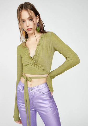 Don't Hold Your Breath Wrap Top