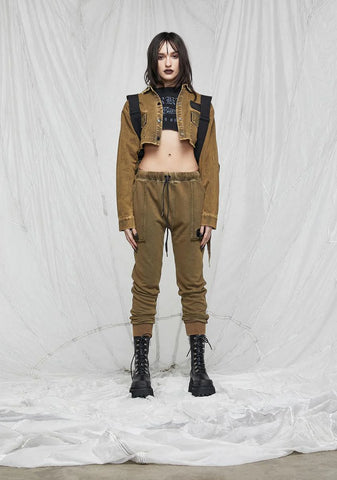 Synth Unisex Washed Olive Joggers