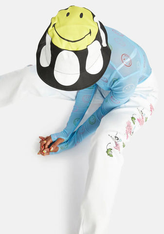 x Smiley On Top Bucket Hat