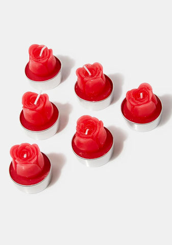 Cherry Will You Accept Rose Candle Set