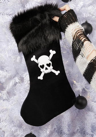 Jolly Grim Skull Stocking