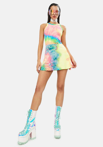 Under The Sun Tie Dye Tennis Dress