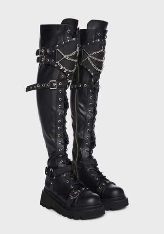 Renegade-320 Platform Over-The-Knee Boots
