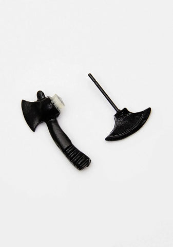 On The Chopping Block Axe Earrings