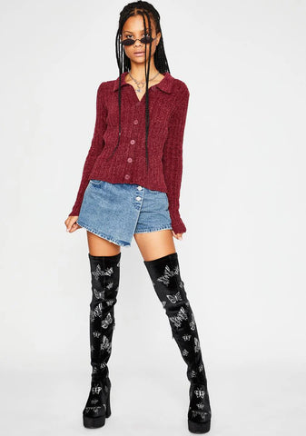 Mystical Metamorphosis Thigh High Boots