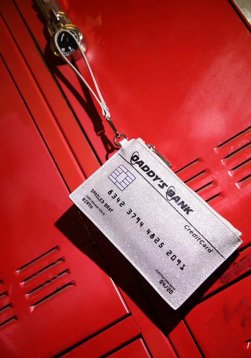 Daddy's Bank Glitter Purse