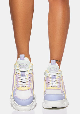 White Multi CLD Chai Platform Sneakers