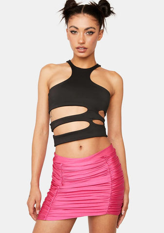 Penelope Gathered Mini Skirt