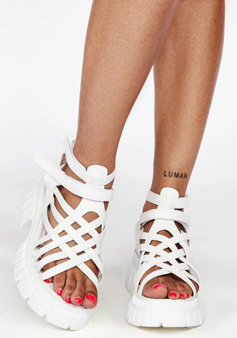 Bliss No Guarantees Platform Sandals