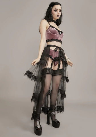 Rot And Regret Tiered Tulle Bustle