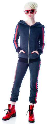 Let's Race Track Jacket - White